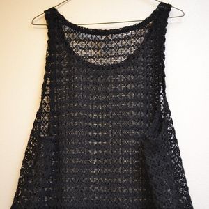 Pink Medium Crochet Tank Top Bathing Suit cover